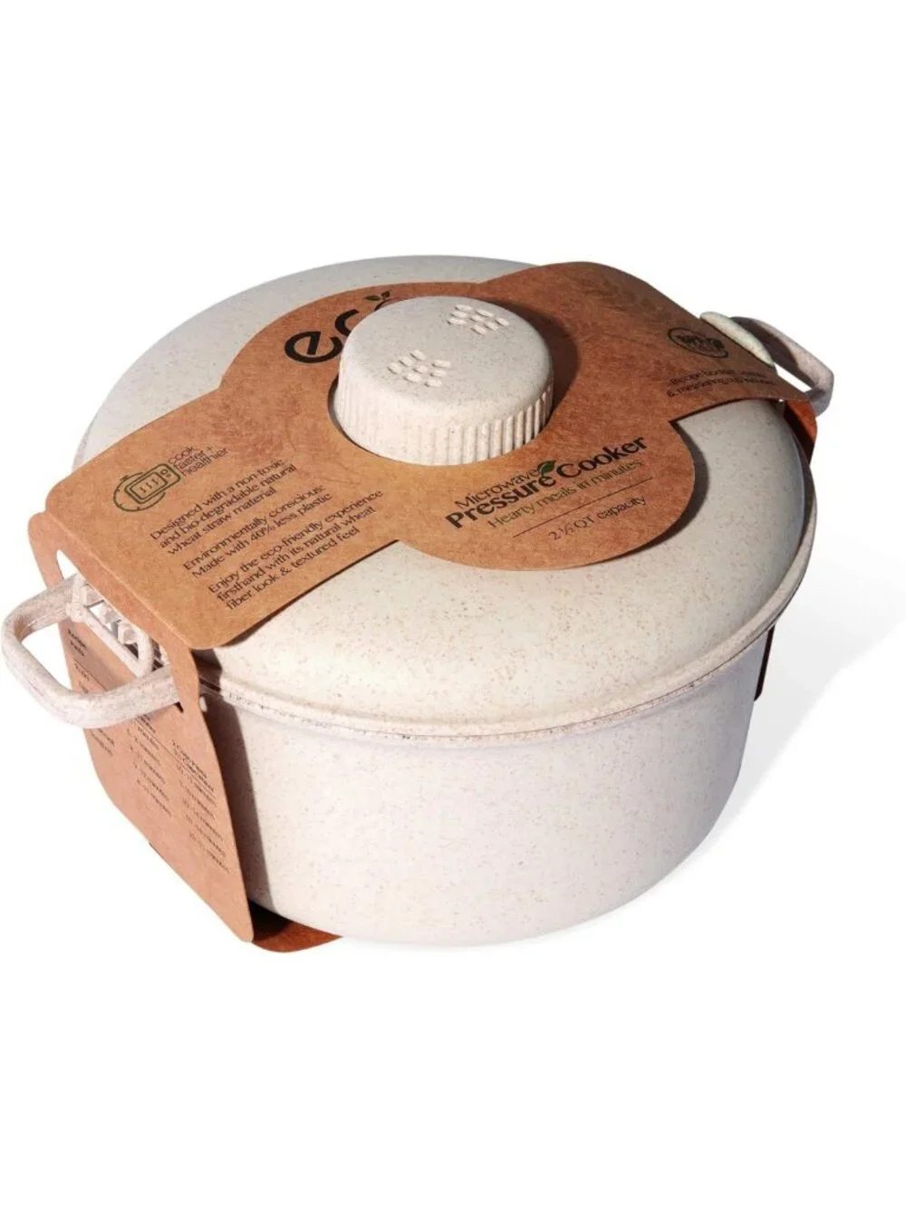 Eco-Friendly Microwave Pressure Cooker - Fast & Easy Cookware for Rice, Chicken
